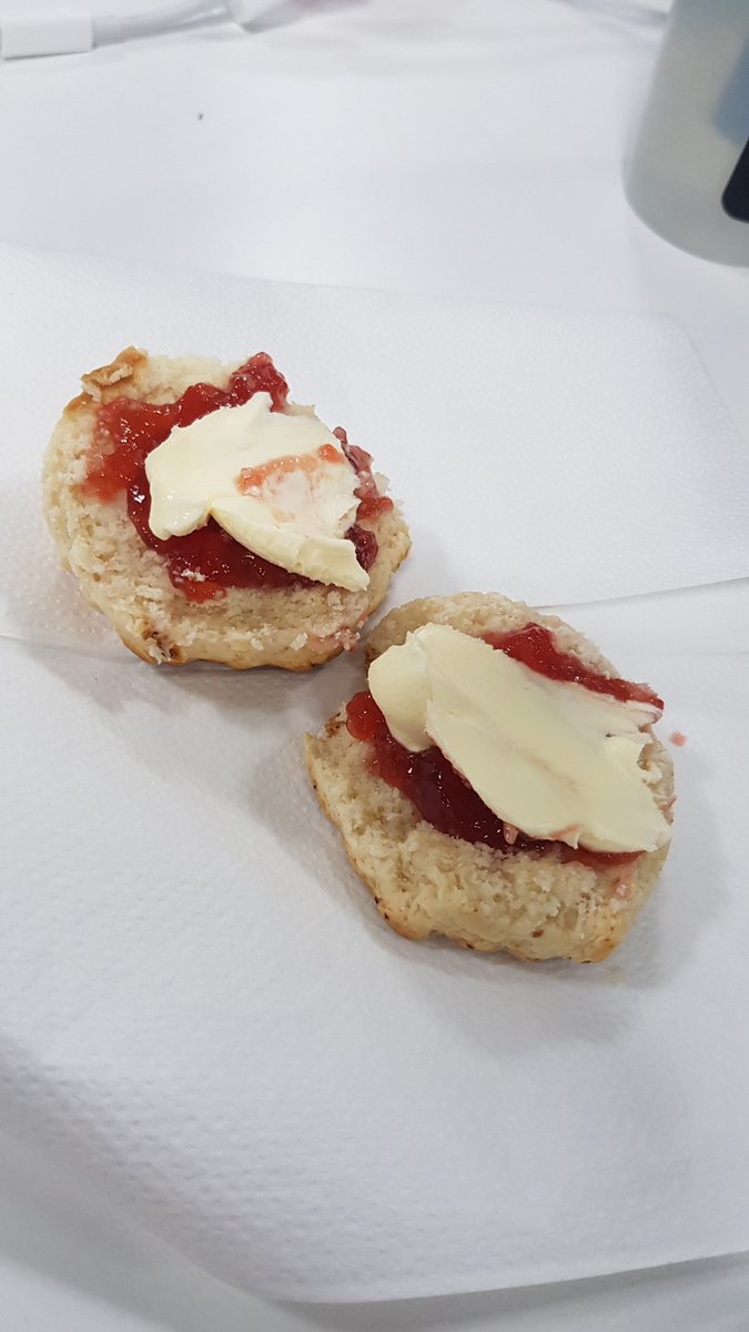 SianElvin's tweet photo. ๐จ BREAKING NEWS from @myldn HQ - I've just had my first snack of election night.
A scone - with jam first. Did I get it right? https://t.co/vlE73QKshz