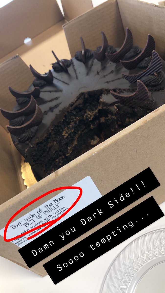 Saw this on the break table, and I so want to shove it in the tank. “Sith” cake is so tempting. #darkside #cakegoals #RBM