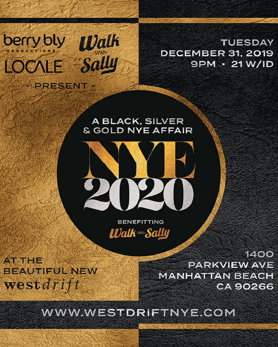 WestdriftHotel's tweet photo. Ring in the new year and new decade in style, all while giving to a good cause. We're feeling very 2020 already
.
#westdriftmanhattanbeach #exactlylikenothingelse #manhattanbeach #walkwithsally #boutiquehotel #newyearseve #2020 #newyearnewdecade https://t.co/dqM9w8KwIN