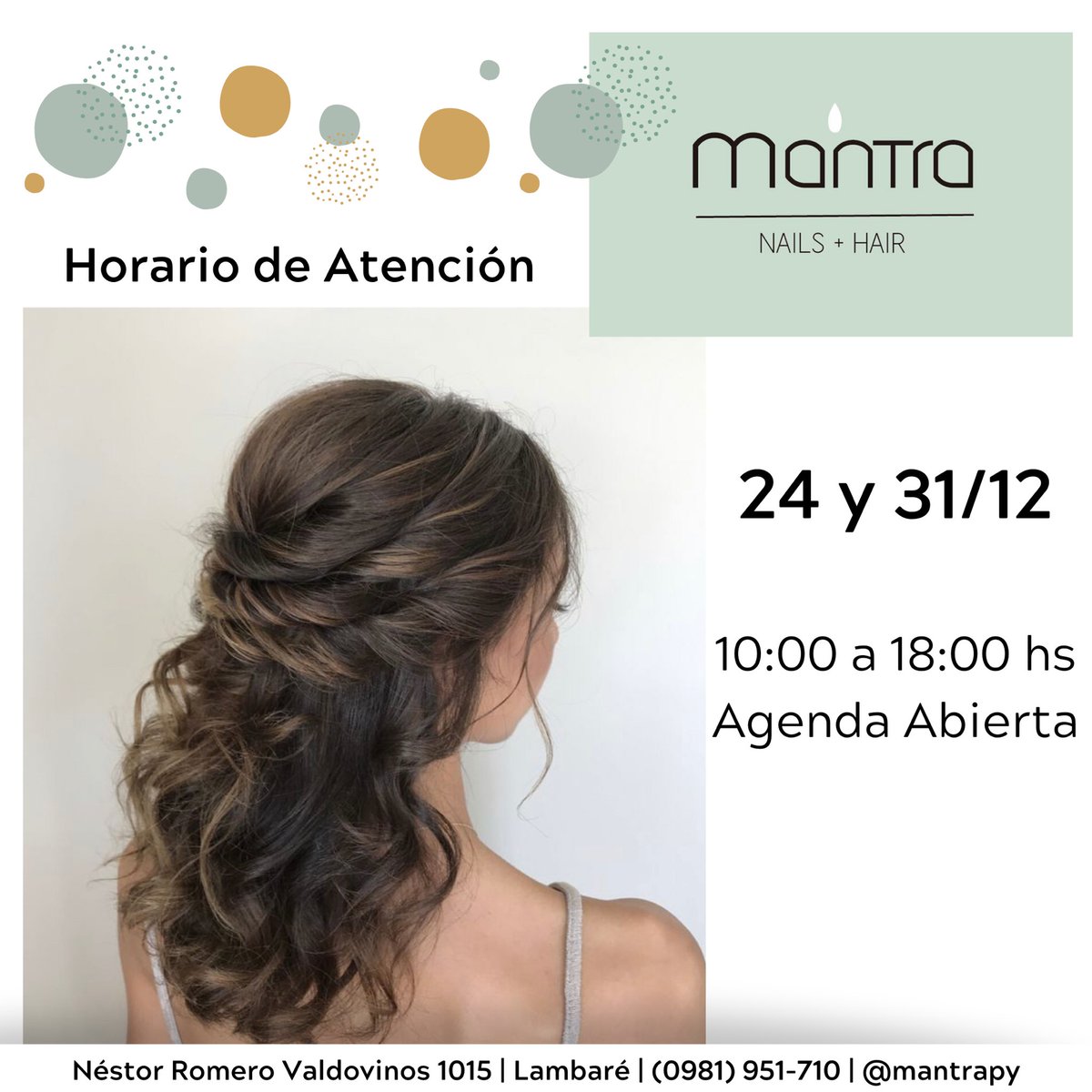 mantrapy1's tweet photo. Agendate con tiempo y disfruta de tus celebraciones !! 🌟🥂🍾 🎄 
📲 (0981) 951-710
#mantrapy https://t.co/ttEpabP4sa
