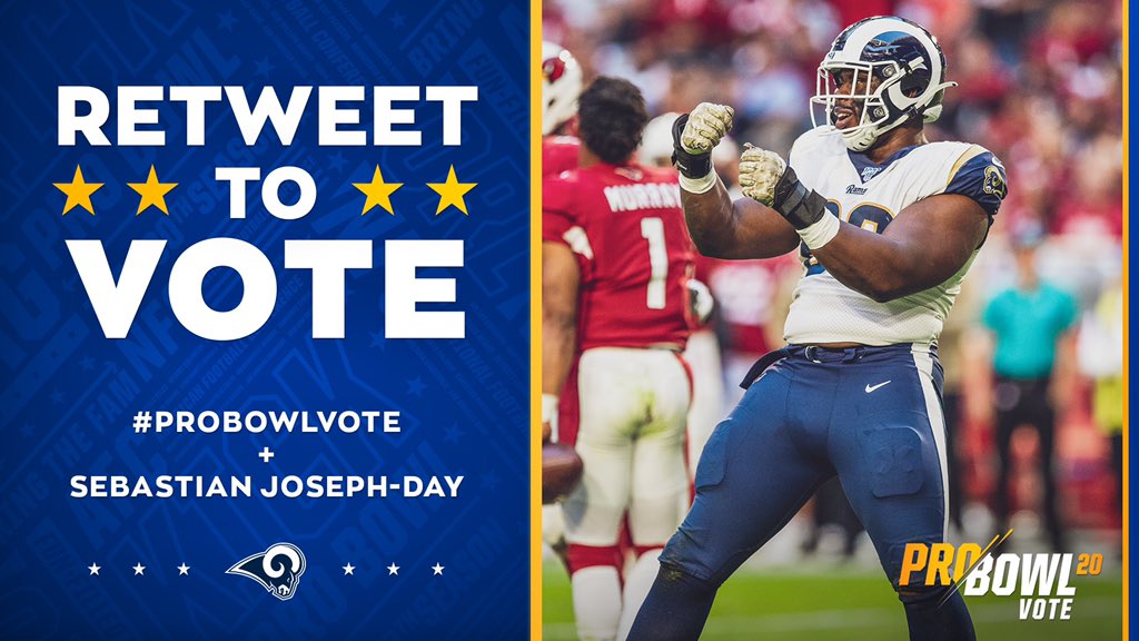 SJD_51's tweet image. 1 retweet = 2 votes! 

Last day of voting hit that retweet button for ya boy! 🎣

#ProBowlVote  + Sebastian Joseph-Day @SJD_51
