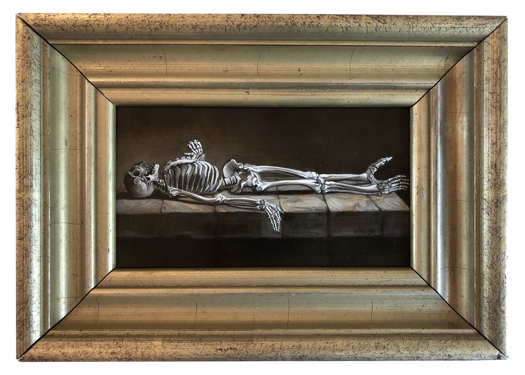 There is a lot of amazing work which can be viewed at crucibleartgallery.com like this piece here “And to Dust You Will Return” by @michelemelcherillustration See the entire show, “THE VOID” on display now!
.
.
.
.
#crucibleartgallery #thevoid #lifeanddeath