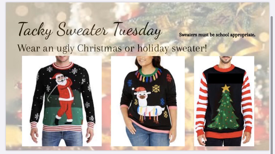 ColumbiaHighSGA's tweet photo. Dress Days for WINTER WEEK 2019! Starting Monday the 16th and ending Thursday the 19th. https://t.co/yZvCErBfoH