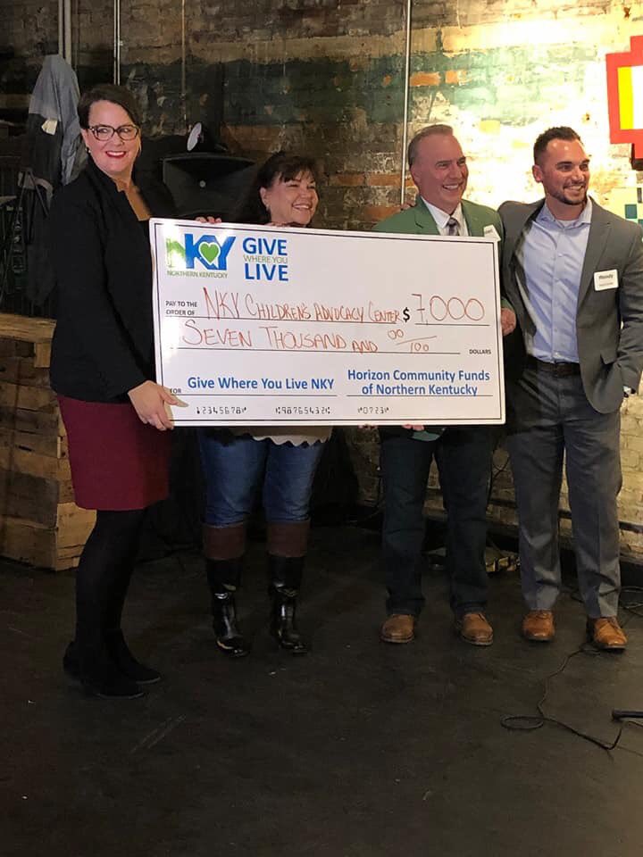 nkycac's tweet photo. NKYCAC received an incredible blessing tonight. Thank you Lisa West for speaking on behalf of &amp;  advocating for NKYCAC.  Thank you to the @HorizonCFNKY, Give Where You Live, and to everyone who voted to award NKYCAC $7,000. Truly blessed! #BeTheEnd #NKY https://t.co/vGutbM1HlX