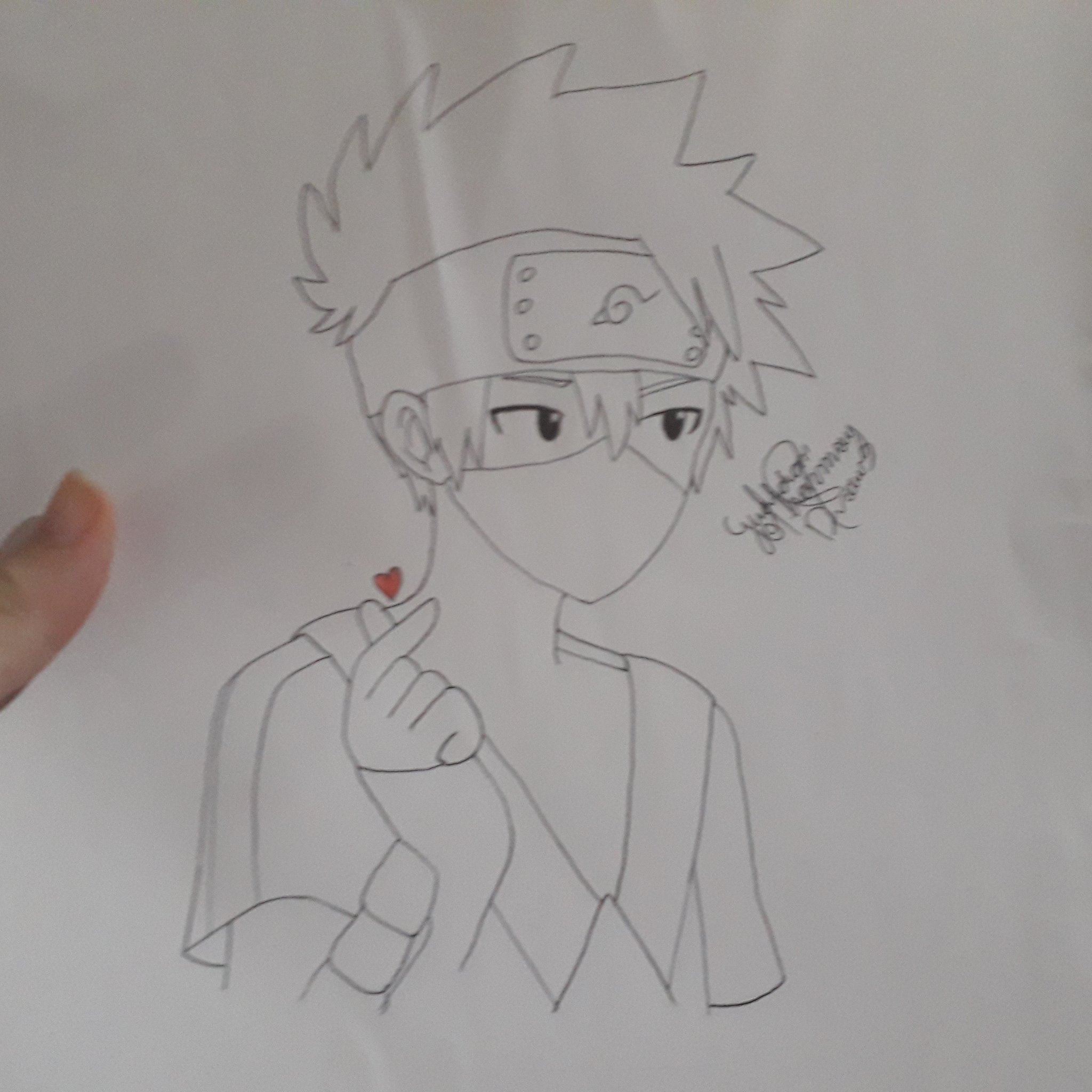 HOW TO DRAW KAKASHI FROM NARUTO /// COMO DESENHAR O KAKASHI DE NARUTO 