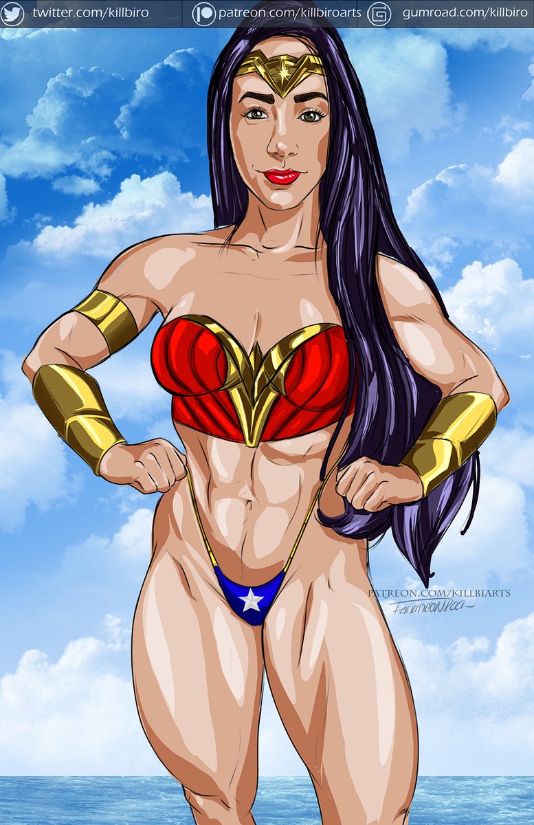 wonder woman in a bikini