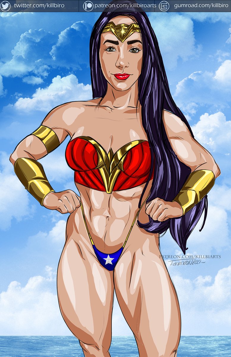 wonder woman in swimsuit