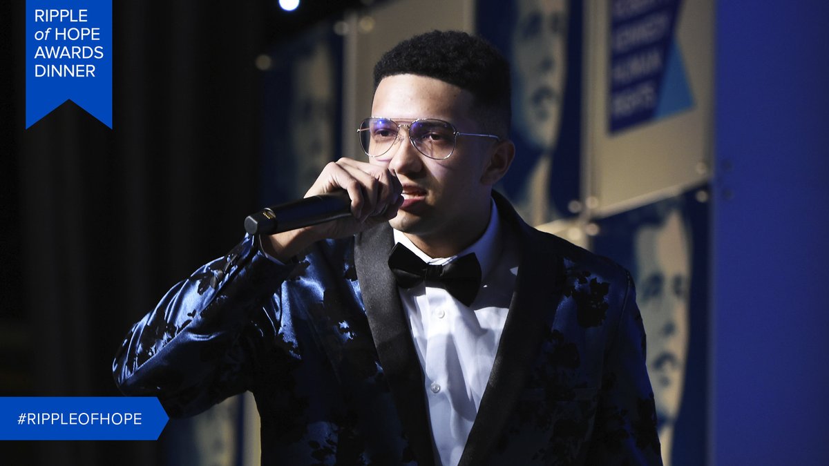 We love your way, <a href="/peterframpton/">Peter Frampton</a>! Thank you for introducing the incredible performer Michael Bacon from LaGuardia Arts High School! #RippleofHope
