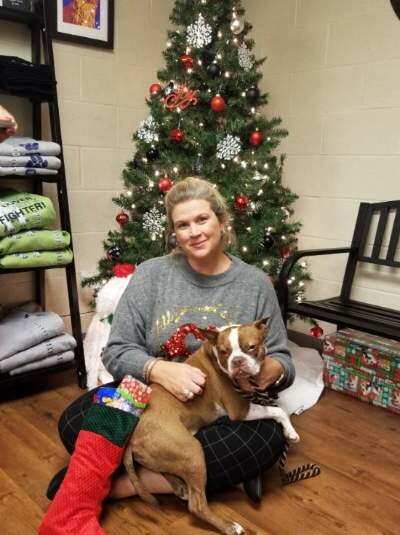 mjknepper's tweet photo. What a privilege to spend the evening with Pennsylvania’s most famous lobbyist #Libre 🐾 #ChristmasforhePuppies. Thank you to all the PA legislators for protecting our animals #LibreStrong @KristenTullo #BevFrey #AdamsCountySPCA https://t.co/oSmB3MX2pt
