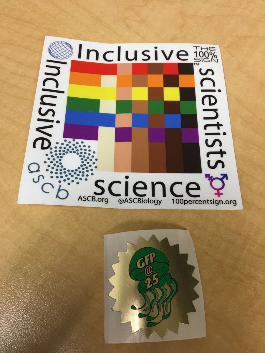 Kojima_CircaLab's tweet image. Dr. Silke Hauf @VT_Biology brought us this sticker from #ASCBEMBO2019. THE KOJIMA LAB IS #inclusive .