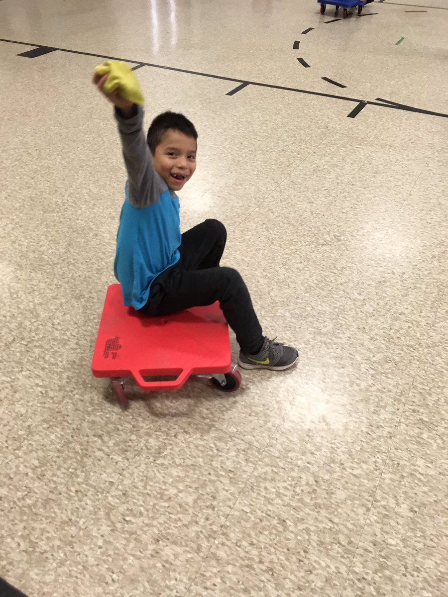 I love when I get to play in PE with my class.  One friend said, “You’re going to play?!? No way.” Well, off came the dress shoes and on a scooter I went!  <a href="/BrendaW74032319/">Brenda Williams</a> <a href="/GibsonGrizzlies/">Gibson Elementary</a> #ONEGibson <a href="/EnlightenOlsen/">ian olsen</a> <a href="/ccrussell717/">Cynthia C Russell</a>