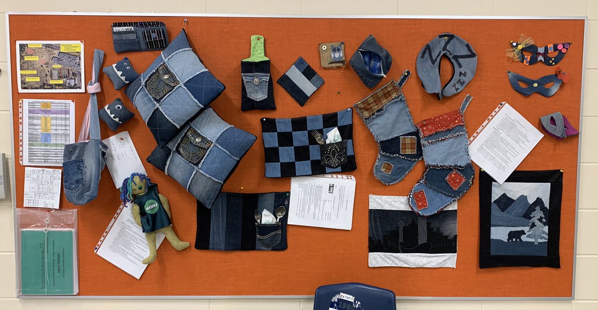 consultantmayer's tweet image. Great demonstration of a CTF Challenge @StRose_CCSD Are your students exploring passions and interests in CTF?? #outcomebasedassessment #recycling #oldjeans