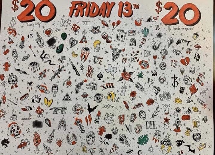 Friday the 13th Tattoo Deals Where to Find 13 Tattoos  Money