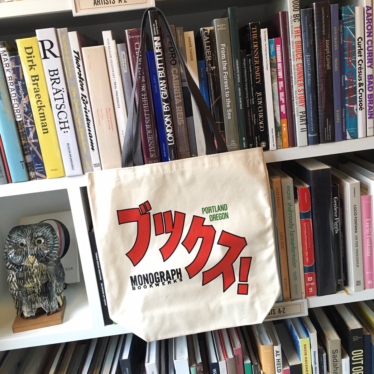 OMG a Tote! Been open 9.5 years but finally just released our first tote, and super excited. Available on our website or at the bookstore. We're now open 11am-6pm every day thru Dec. 23, and until 3pm on Dec. 24.