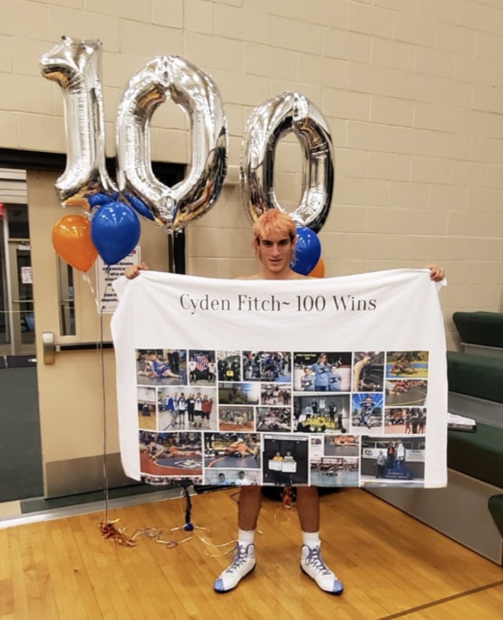 Congratulations to Cyden Fitch for getting his 100th pin tonight!