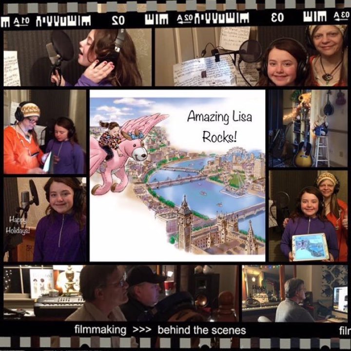 AnnieLynn215's tweet image. This is from the making of a song for a #kidlit #kidlitart #booktrailer, written by Annie Lynn &amp;amp; @PatAdamsBooks for his "Lisa Goes To" travel book series. Recently premiered on #ReadingWithYourKids w/@jedliemagic What do you think?  👂🏼👉🏾 youtu.be/QdubJOcqtxk