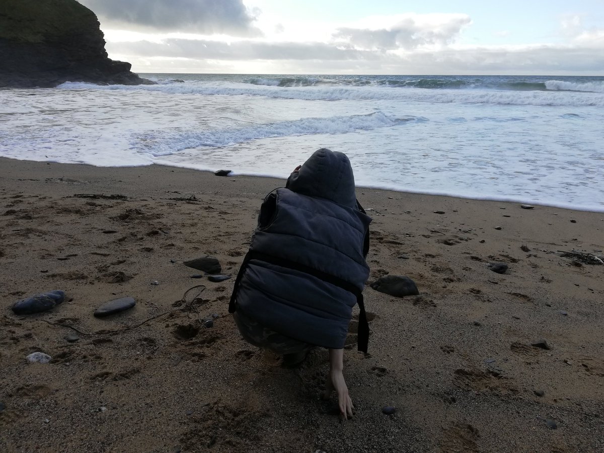 Contemplation at Church Cove. I (dad) would love to visit his mind for a day to see the world from his point of view. Love him always.