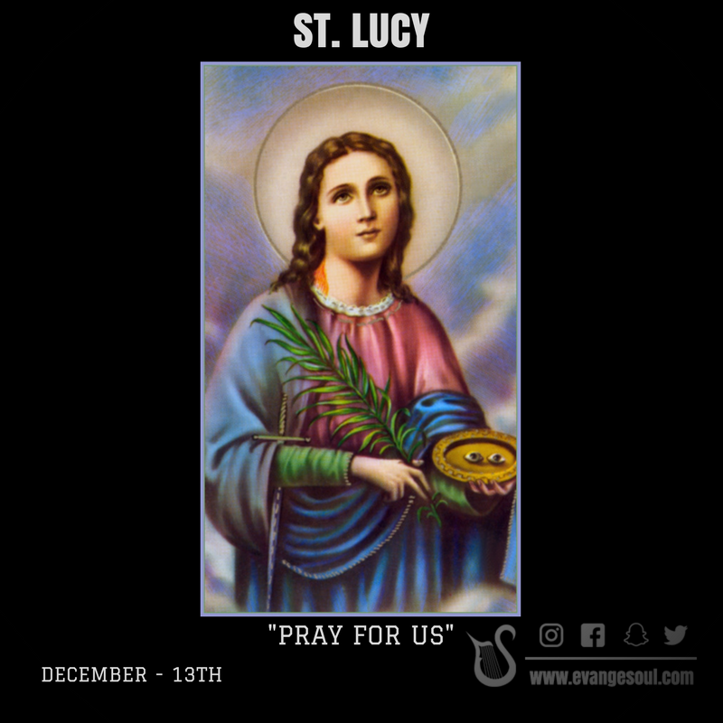 evangesoul's tweet photo. St. Lucy, Pray for us https://t.co/Fmaqurab5e