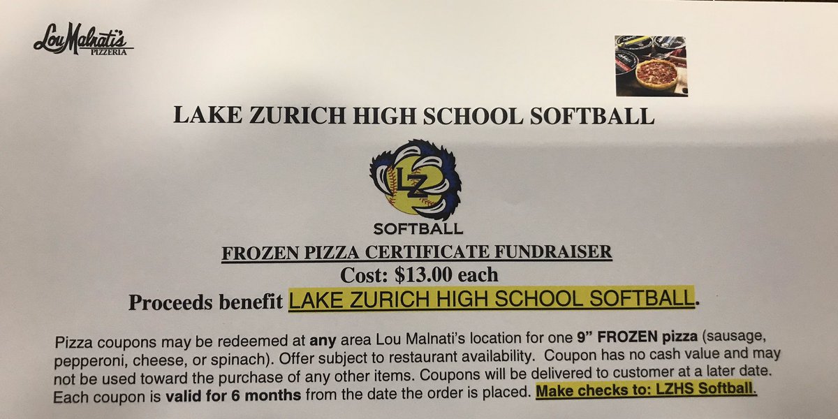 Starting off our season with some LOU MALNATIS fundraising!! Help support the program and purchase some coupons for some delicious pizza🍕🥎 Find a softball player and place your order today!  #lzhssoftball #lznation <a href="/LZHSBEARS/">LZHS BEARS</a> <a href="/lzstudents/">LZHS BEAR DEN</a>
