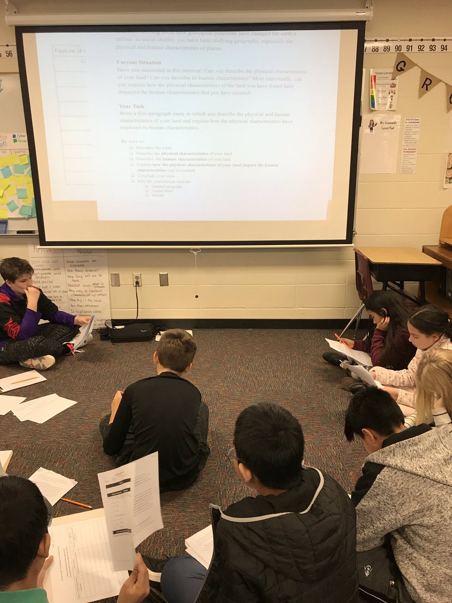 brendakdaisy's tweet photo. These S’s are analyzing exemplar writing &amp; creating success criteria and learning targets—looks like we might have some future teachers in our midst, right @Kristel3162? #wdmcsESOL #ELL https://t.co/kcGEVXSCFp