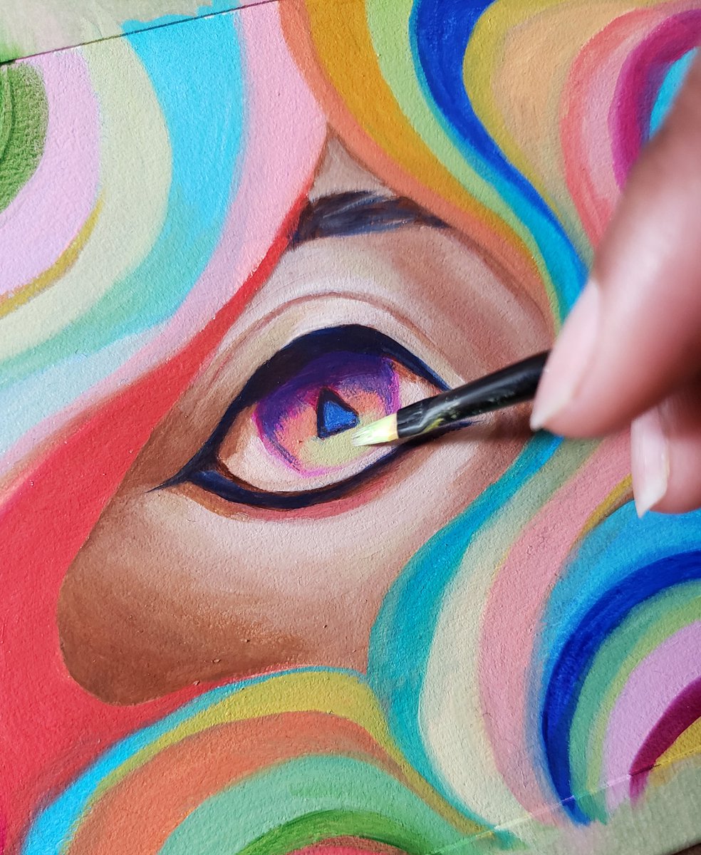 ArtOfEdge's tweet image. I&apos;ve started dipping ma long toes into oil painting and ahhh?? So fun???