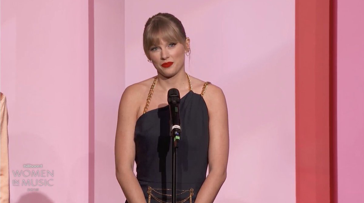 TSwiftNZ's tweet photo. “Female artists in music have dominated this decade, so why are we doing so well? We have to work this hard to prove that we deserve this and have to top our last achievements. Women in music, on stage or behind the scenes are not allowed to coast.” — Taylor Swift #BBWomenInMusic https://t.co/u47atGAFUn