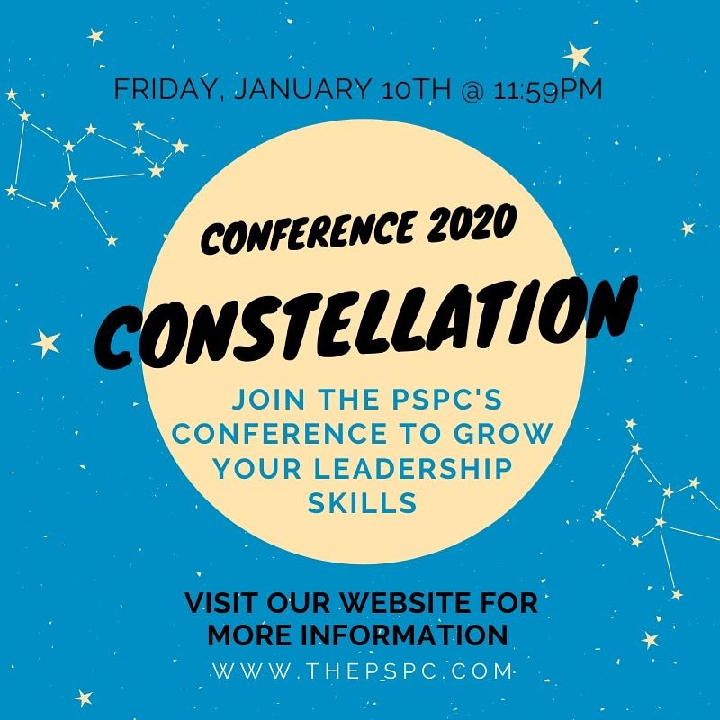 Conference info is..... OUT!! 
C o n s t e l l a t i o n
Applications have been dropped!! 
Make sure to apply for any leadership position!
Or find your vice principals or SAC coordinator to ask about being a delegate! 
See you there!!!