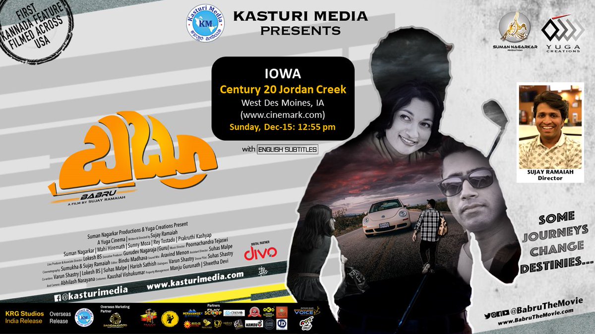 BabruTheMovie's tweet photo. Announcing Week 2 Overseas release in USA (SF BayArea, Portland, Seattle &amp; Iowa) @sujayramaiah @bslokesh 

@Sandalwoodgeleyara @kittaak @Namdu_K @IruveIn

#Babru #YugaCreations #SumanNagarkarProductions #KasturiMedia #KRGStudios #PRKAudio #KFI #Kanndamovies #Kannada #Sandalwood https://t.co/YMmnC8TEto