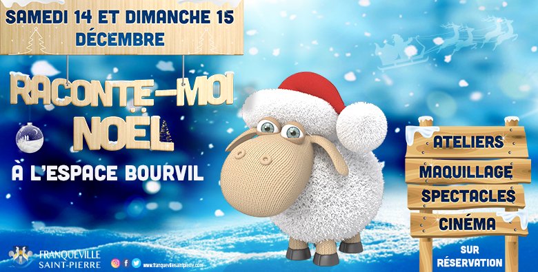FSP76520's tweet photo. Le Village de Noël de Franqueville-Saint-Pierre aura lieu à l'Espace Bourvil https://t.co/0BSpm97jVl