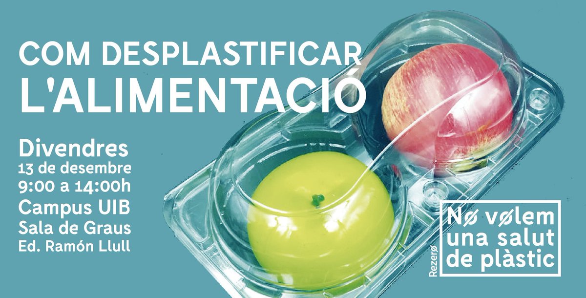UIBuniversitat's tweet image. ♻️🍎 Assistim a la jornada «Com desplastificar l'#alimentació», que té lloc avui al #campusUIB. És una iniciativa de @rezerocat per conscienciar sobre la toxicitat dels #envasos i els agents implicats en la seva reducció! #MediAmbient #Plàstic #Ecologia #Salut