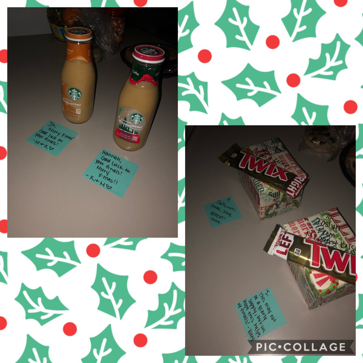 kelseythespaz's tweet photo. Megan and I had some fun giving @hannah_holmann & @joslyn_harding little presents to wake up to each day of finals week! #5daysoffinals #Roommates https://t.co/qOlzRZ1ush