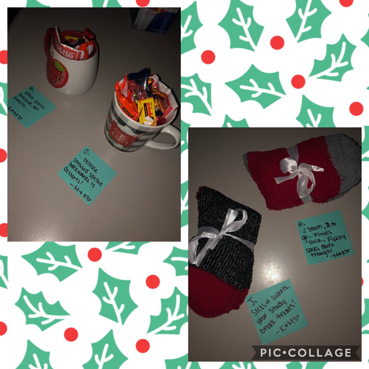 kelseythespaz's tweet photo. Megan and I had some fun giving @hannah_holmann & @joslyn_harding little presents to wake up to each day of finals week! #5daysoffinals #Roommates https://t.co/qOlzRZ1ush