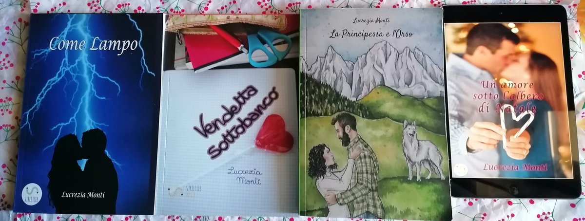 justLucreziaM's tweet photo. Cari lettori e #Bibliofilincurabili, oggi a #CasaLettori si twitta di #LibriSottoLAlbero. Se volete potete aggiungere anche il mio #LibriANatale e, se twittate di un mio romanzo, non dimenticate di menzionarmi,se no vi perdo e non riesco a retwittarvi 💋📖
https://t.co/vBn6kmrJYe https://t.co/Ctl23ZfqXe