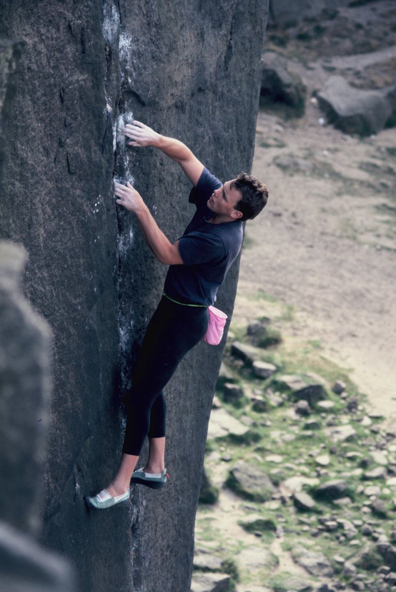 Blast from the past - Wellington Crack solo Ilkley Cow and Calf - one of the best climbs on grit