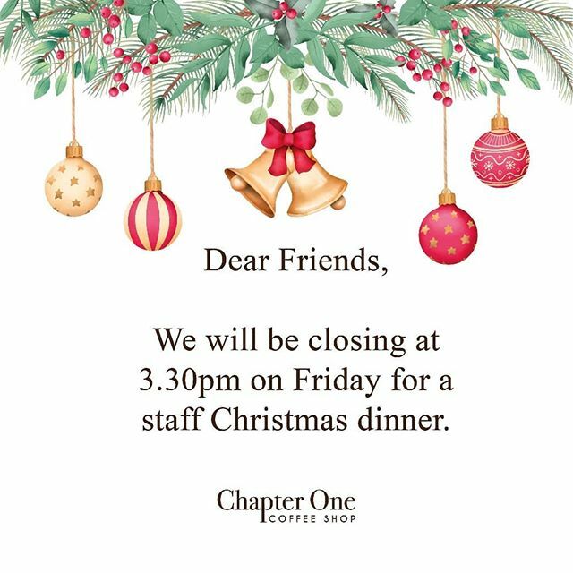 ChapterOneCS's tweet photo. We are closing earlier today for a staff night out!😊🎄
#xmasparty https://t.co/q7XKHEMK4r https://t.co/dW5ZhlTsvN