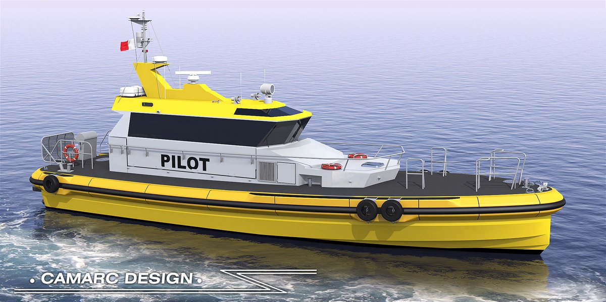CamarcDesign's tweet photo. . @OceanPacificBC awarded contract to build state-of-the-art Camarc Pilot boat for Canada. Featuring new Camarc refined hull, Tier III emissions system, waterjets and Camarc Popsure and to join the PPA fleet with 4 existing Camarc Pilot Boats. #Workboat #NewBuild #CamarcDesign https://t.co/MhWVwSwBG2