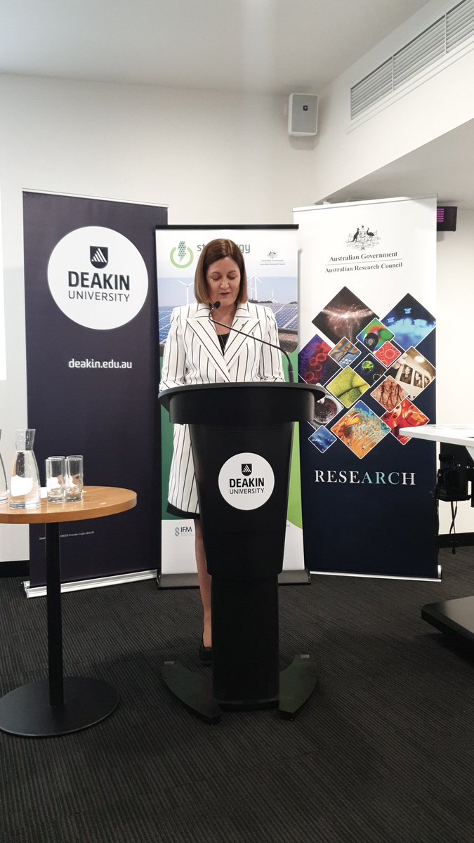 The Hon. Sarah Henderson launching storEnergy ARC training centre at Deakin, Geelong