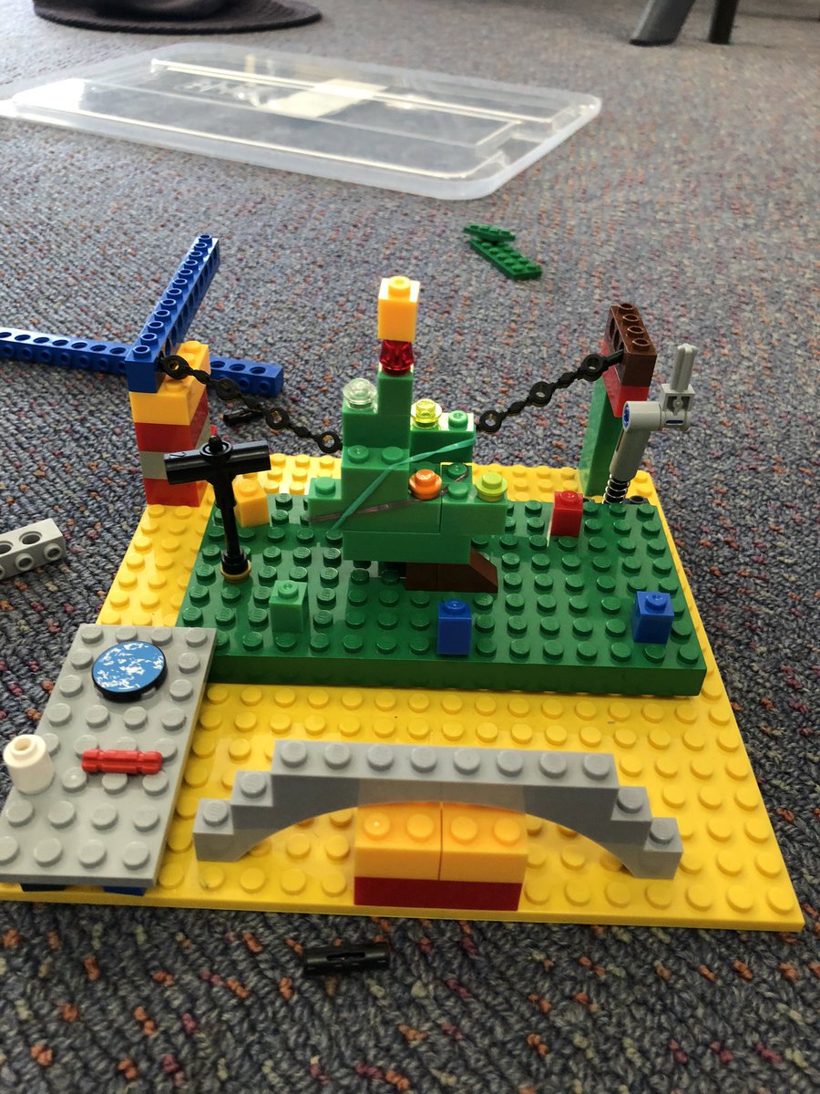 MissBateup's tweet photo. Lego Challenge! So impressed with the detail and thought that went into these! Christmas and school themed! https://t.co/CgWM5Z3Kdh