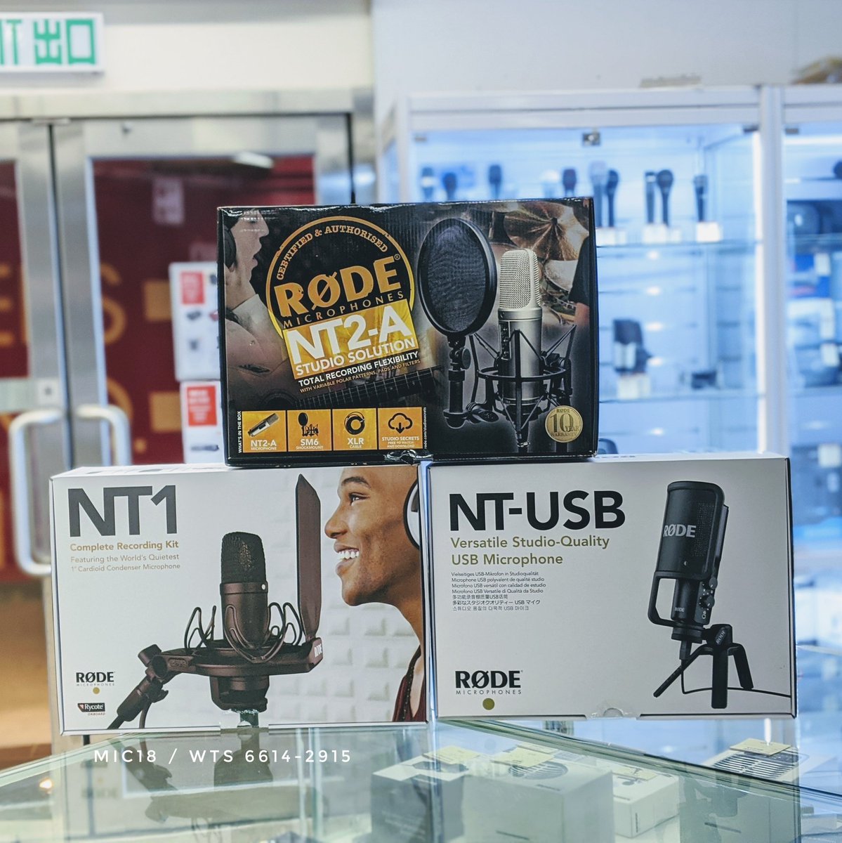 www_mic18_com's tweet photo. RODE microphones
In store now
#nt1
#nt2a
#ntusb
#電容咪 #錄音 #唱歌 #錄樂器 #condenser #microphone #hongkong #香港 #香港行貨 #買rode https://t.co/7EUcp7QBzl