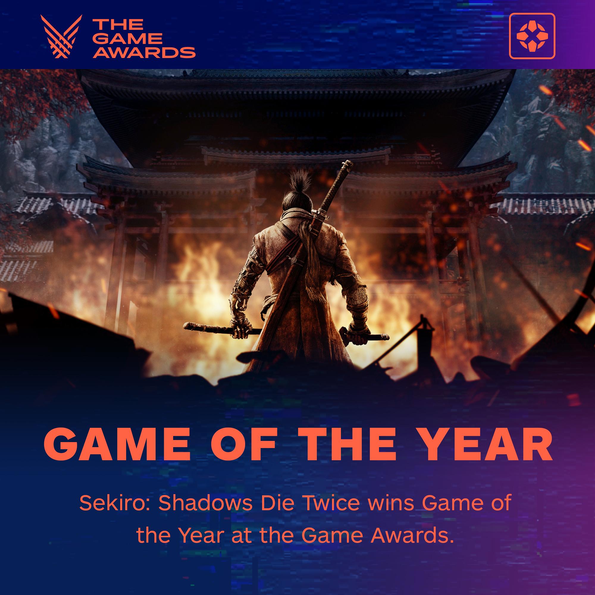 Sekiro Wins Game Of The Year At The 2019 Game Awards