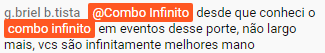 arielsis's tweet photo. Aí meu coração se aquece!! Obrigado galera! #VemProCombo https://t.co/xGuy4dBvPF