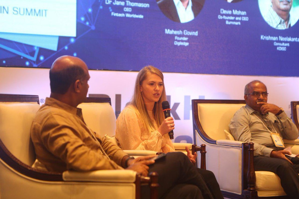 kbaiiitmk's tweet photo. BlockHash Live 2019
Panel Discussion - Blockchain in Fintech
Dr Jane Thomason, Devie Mohan, Mahesh Govind, Krishnan Neelakantan, Devi Prasad Choudhury, Georgia Fairweather

#blockchain #Hyperledger #kochi #kbaiiitmk #blockhashlive #india #summit #paneldiscussion #fintech https://t.co/BZVtNZfTb9