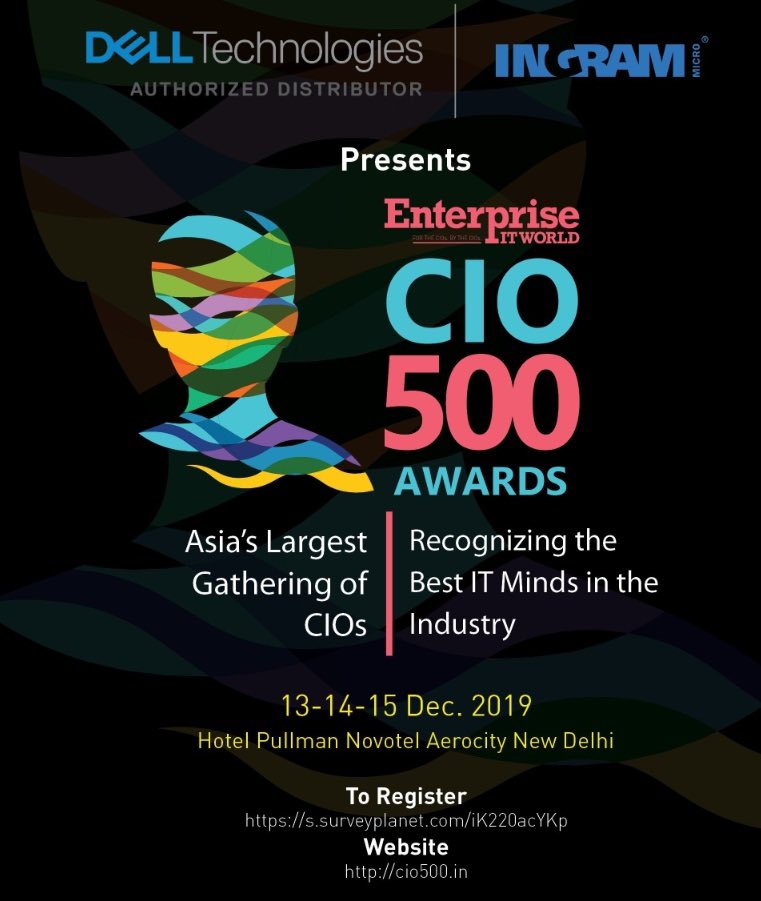 PilaniaVK's tweet photo. Excited to meet CIOs at #CIO500 @EntITworld @EnterpriseWorld event at Novotel, New Delhi. @ravinps #CIO500 #CIOAwards2019 #CIOchoice #technology #dataprivacy @CIOin @ET_CIO @cioandleader @CIOPowerList https://t.co/XM30C67tsG
