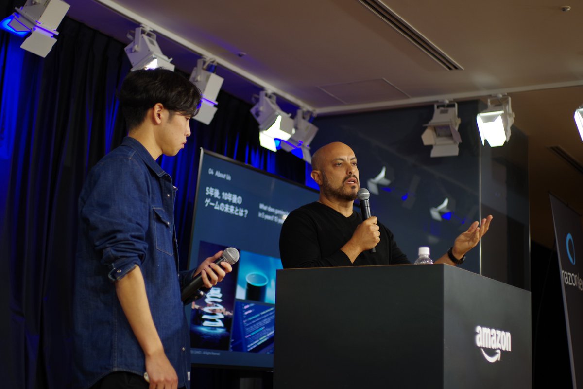 Virsix Games here in Tokyo for #Alexaラーニングデー to talk about the St. Noire board game, #Alexa and more!