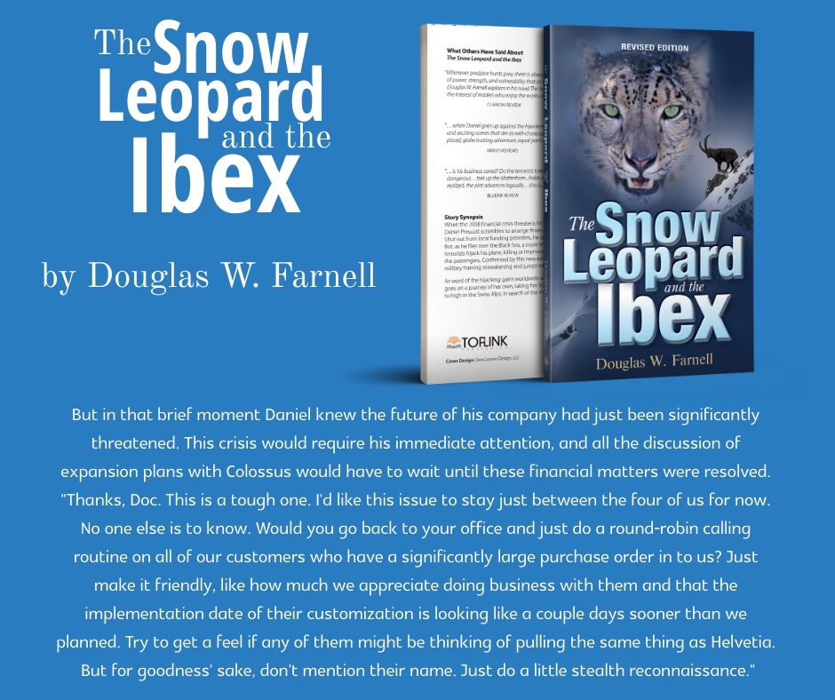 AuthorFarnell's tweet photo. An Excerpt from “The Snow Leopard and the Ibex” written by Douglas W. Farnell

Click the link to order a copy. https://t.co/kCyL0UJ7vB

#TheSnowLeopardAndIbex #ToplinkPublishing https://t.co/JBMKCxpxPj