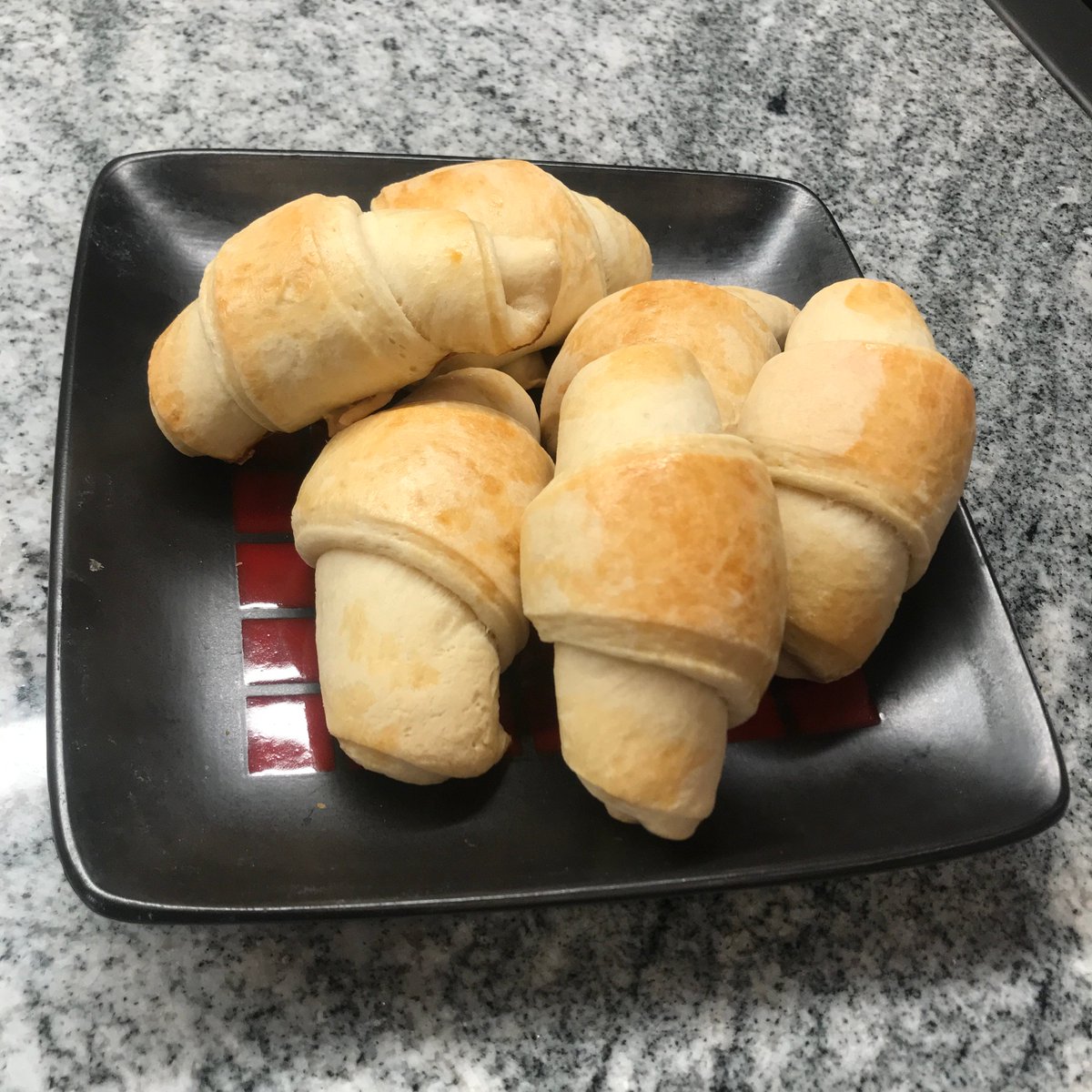 Bread # 27: Crescent Rolls. These were decent! I thought they might be a suitable shorter-rising replacement for my annual Hedgie's rolls but I don't think they're up to that. But a nice roll, very buttery, easy, and fast. Could be a regular-rotation dinner roll.