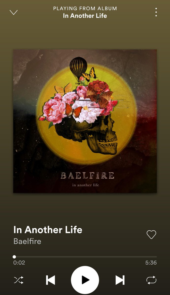 BaelfireBand's tweet photo. "In Another Life" is out NOW! Check it out on all platforms 🦋☀ https://t.co/0te2dFBK54