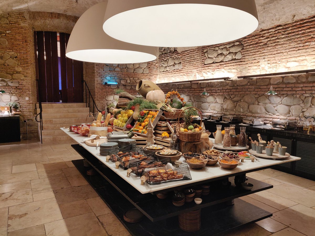 powerofyogesh's tweet image. The breakfast spread at #RadissonCollection Tsnindali, Georgia!