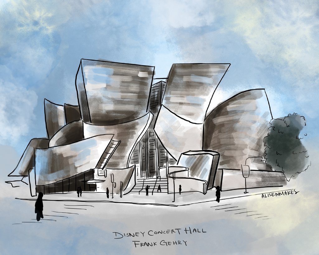 Walt Disney Concert Hall by thugyy on DeviantArt