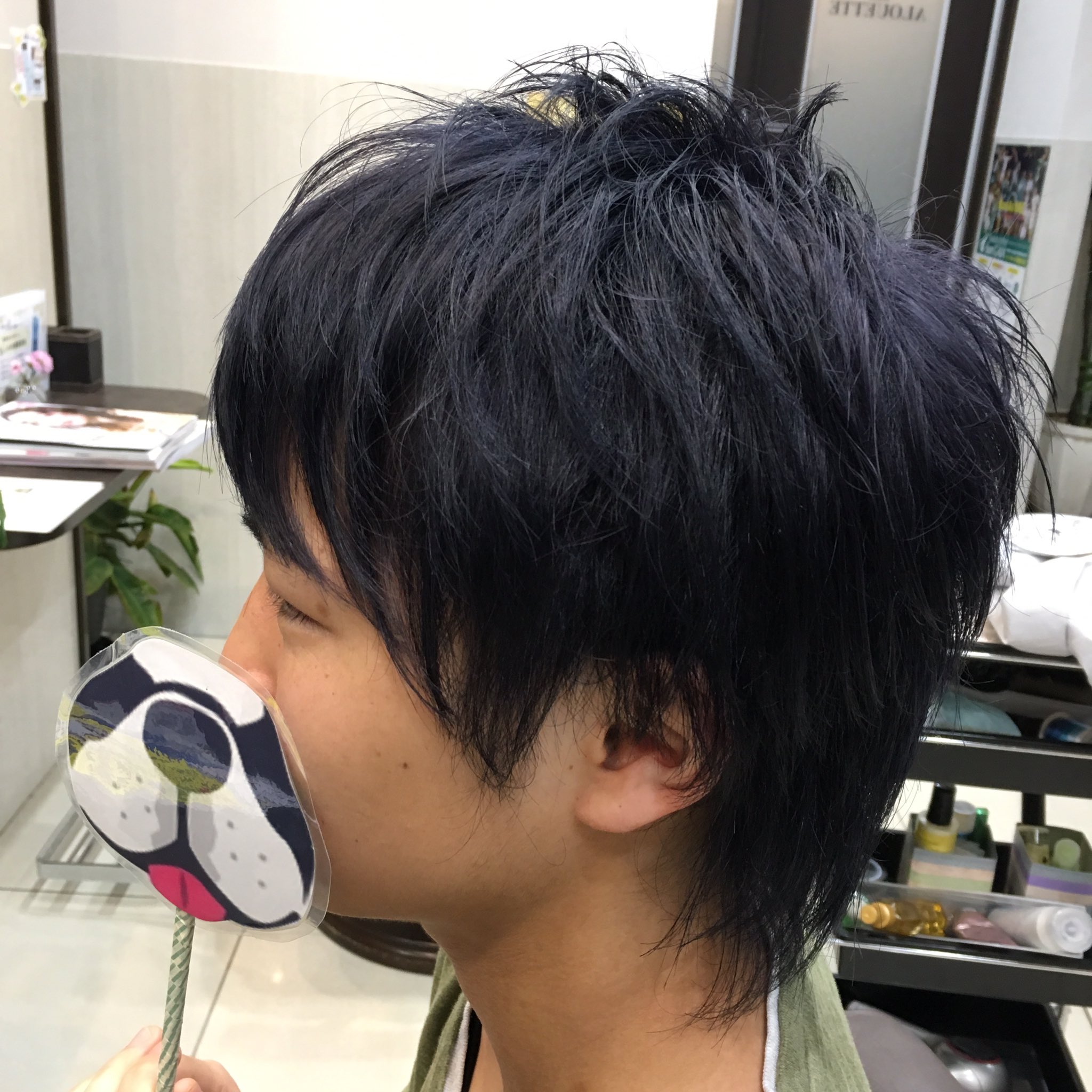 Junkoooo Twitterissa ブルーブラック 一見黒髪に見えますが実はブリーチしてから作っているオシャレなカラーです ダブル カラー ケアブリーチ ブリーチカラー フュージョニストカラー Fusionist メンズヘア メンズカット レイヤーカット ヘアスタイル 髪型